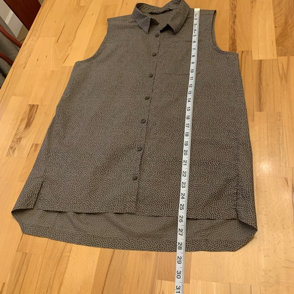 Nau sleeveless button down shirt organic cotton size S - Picture 9 of 14